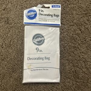 Wilton Vinyl Decorating Bags Cake Icing 2 Pack! 9” Baking Decorating New!